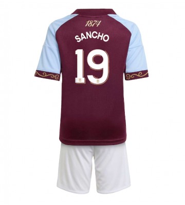 Aston Villa Jadon Sancho #19 Hemmatröja Barn 2025-26 Kortärmad (+ Korta byxor)